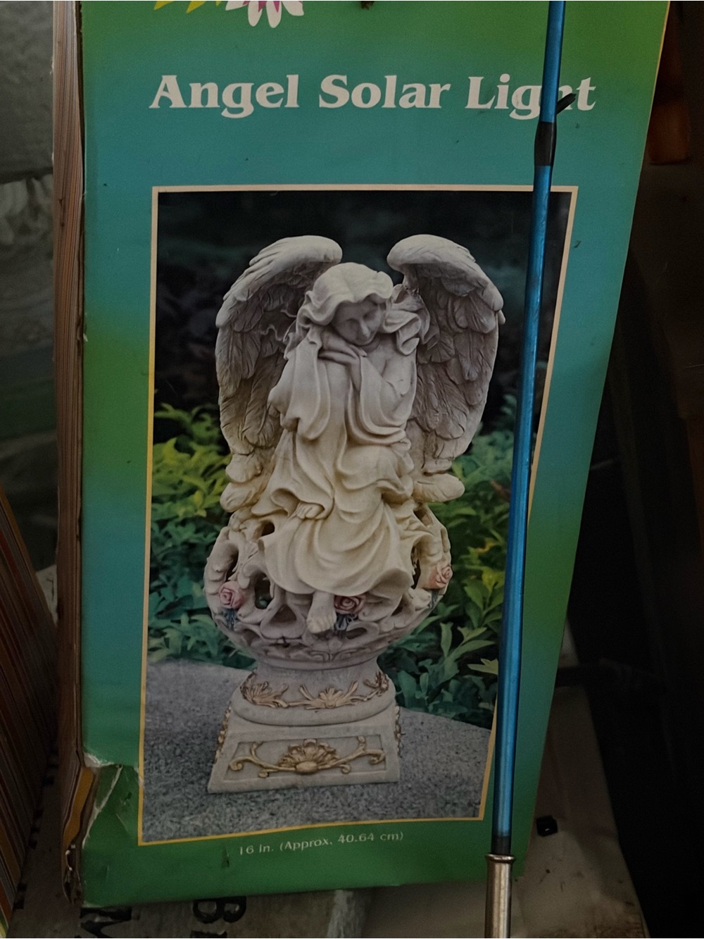 Angel Solar Light Garden Statue - Cream Angel Design